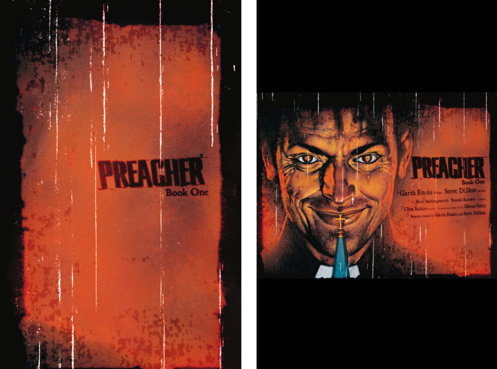 Preacher by Garth Ennis and Steve Dillon book cover